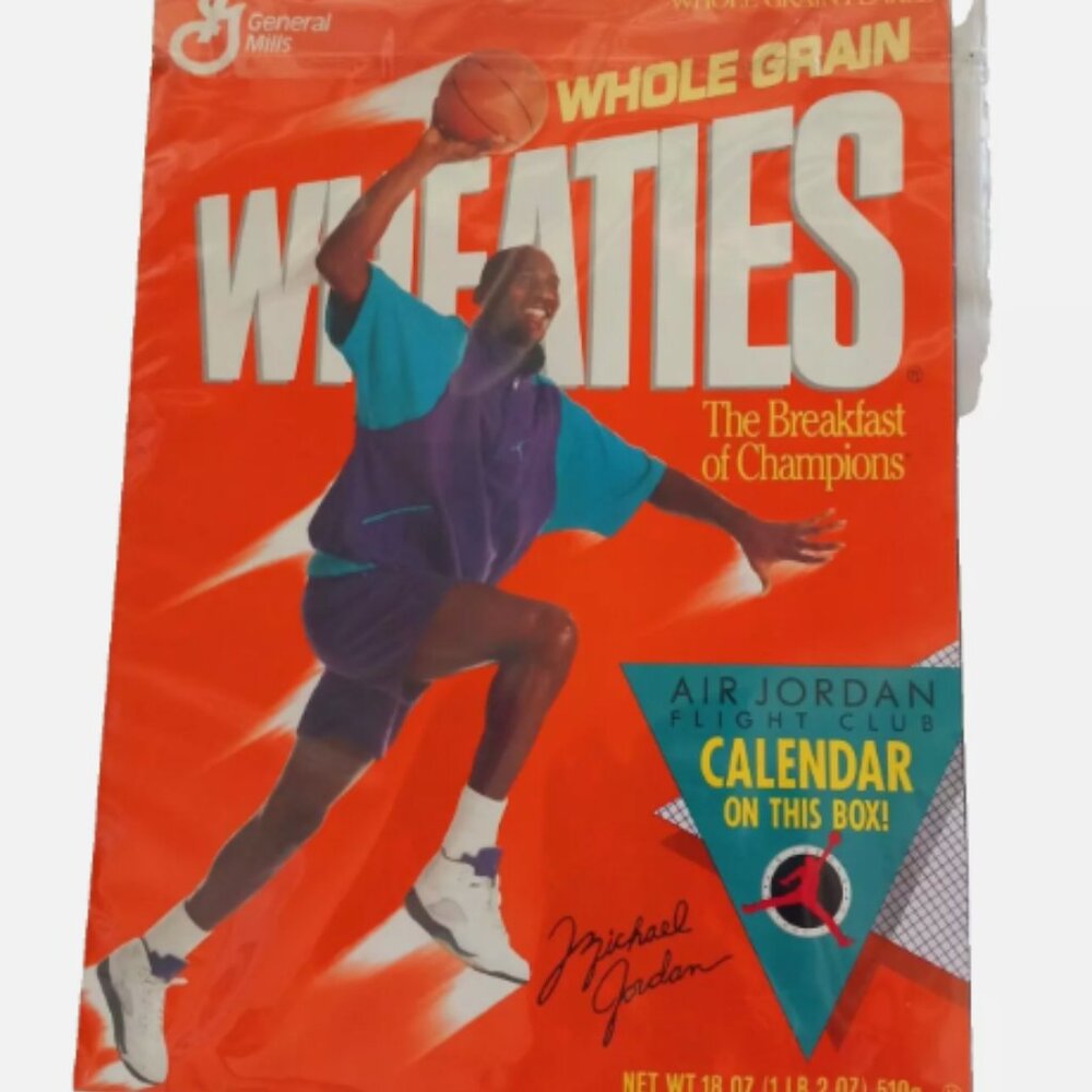 VTG 1991 Michael Jordan Flight Club Calendar Wheaties Air Jordan Chicago Bulls